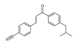 3-(4-CYANOPHENYL)-1-(4-ISOBUTYLPHENYL)PROP-2-EN-1-ONE structure