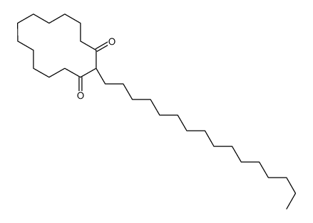 2-hexadecylcyclotetradecane-1,3-dione Structure