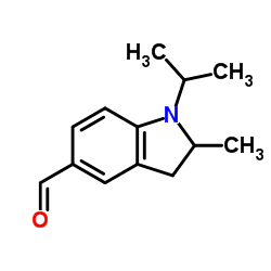 1-Isopropyl-2-methyl-5-indolinecarbaldehyde Structure