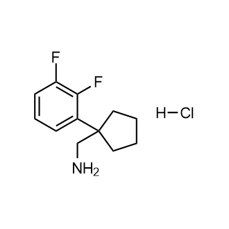 1-(2,3-Difluorophenyl)cyclopentanemethanamineHydrochloride structure