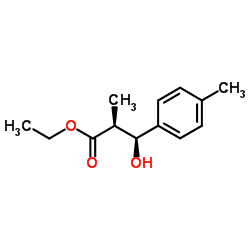 Benzenepropanoic acid,-ba--hydroxy--alpha-,4-dimethyl-, ethyl ester, (R*,R*)- (9CI) Structure