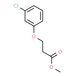 Propanoic acid, 3-(3-chlorophenoxy)-, Methyl ester结构式