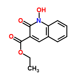 Ethyl 1-hydroxy-2-oxo-1,2-dihydro-3-quinolinecarboxylate Structure