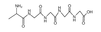 H-Ala-Gly-Gly-Gly-Gly-OH Structure