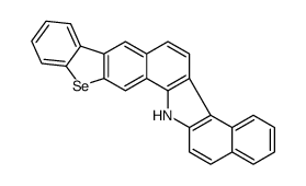 14H-benzo[g]benzo[4',5']selenopheno[3',2':4,5]benzo[1,2-a]carbazole结构式