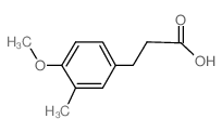 3-(4-METHOXY-3-METHYL-PHENYL)-PROPIONIC ACID Structure