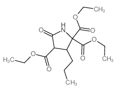 triethyl 5-oxo-3-propylpyrrolidine-2,2,4-tricarboxylate结构式