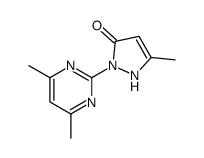 2-(4,6-dimethylpyrimidin-2-yl)-5-methyl-1H-pyrazol-3-one Structure