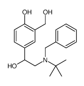 4-[2-[benzyl(tert-butyl)amino]-1-hydroxyethyl]-2-(hydroxymethyl)phenol Structure