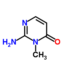 2-amino-3-Methylpyrimidin-4(3H)-one结构式