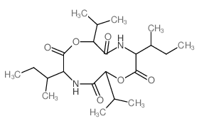 3,9-dibutan-2-yl-6,12-dipropan-2-yl-1,7-dioxa-4,10-diazacyclododecane-2,5,8,11-tetrone Structure