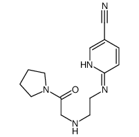 6-[2-[(2-oxo-2-pyrrolidin-1-ylethyl)amino]ethylamino]pyridine-3-carbonitrile Structure