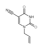 1-ALLYL-2,4-DIOXO-1,2,3,4-TETRAHYDRO-5-PYRIMIDINECARBONITRILE Structure