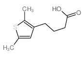 3-Thiophenebutanoicacid, 2,5-dimethyl- Structure