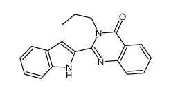 7,8,9,14-tetrahydro-5H-indolo[2',3':3,4]azepino[2,1-b]quinazolin-5-one结构式