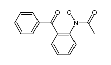 acetic acid-(2-benzoyl-N-chloro-anilide)结构式