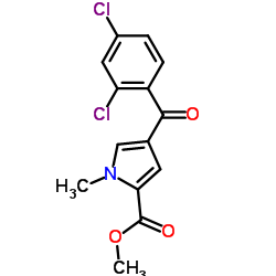 Methyl 4-(2,4-dichlorobenzoyl)-1-methyl-1H-pyrrole-2-carboxylate结构式