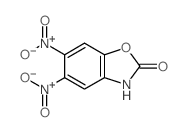 2(3H)-Benzoxazolone,5,6-dinitro-结构式