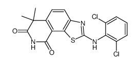 2-(2,6-Dichlorophenylamino)-6,6-dimethyl-6H-thiazolo[4,5-h]isoquinoline-7,9-dione Structure