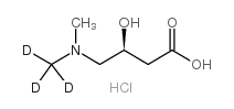 左旋肉碱-d3氯化物结构式