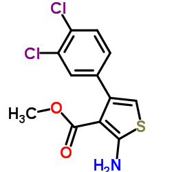 2-AMINO-4-(3,4-DICHLORO-PHENYL)-THIOPHENE-3-CARBOXYLIC ACID METHYL ESTER Structure