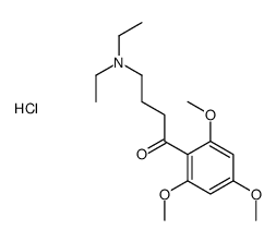 4-(diethylamino)-1-(2,4,6-trimethoxyphenyl)butan-1-one,hydrochloride Structure