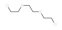 1,2-bis(2-chloroethylsulfanyl)ethane Structure