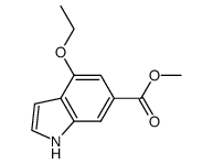 1H-Indole-6-carboxylicacid,4-ethoxy-,methylester(9CI) structure