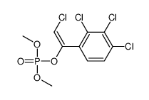 1,2,3-trichloro-4-[(E)-2-chloro-1-dimethoxyphosphoryloxy-ethenyl]benze ne Structure