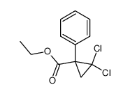 ethyl 2,2-dichloro-1-phenylcyclopropanecarboxylate Structure