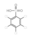 2,3,4,5,6-pentachlorobenzenesulfonic acid Structure