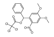 trichloroacetic acid (4,5-dimethoxy-2-nitro-phenyl)-phenyl-methyl ester Structure