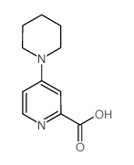 4-PIPERIDIN-1-YLPYRIDINE-2-CARBOXYLIC ACID structure