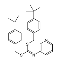 Bis((4-(1,1-dimethylethyl)phenyl)methyl)-3-pyridinylcarbonimidodithioate picture