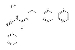 triphenylstannyl N-cyano-N'-propylcarbamimidate结构式