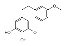 3-methoxy-5-[2-(3-methoxyphenyl)ethyl]benzene-1,2-diol Structure