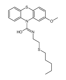 2-methoxy-N-(2-pentylsulfanylethyl)phenothiazine-10-carboxamide Structure