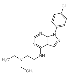 1,2-Ethanediamine,N2-[1-(4-chlorophenyl)-1H-pyrazolo[3,4-d]pyrimidin-4-yl]-N1,N1-diethyl- picture