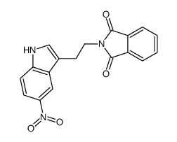 2-[2-(5-nitro-1H-indol-3-yl)ethyl]isoindole-1,3-dione Structure