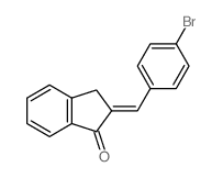 1H-Inden-1-one,2-[(4-bromophenyl)methylene]-2,3-dihydro- Structure