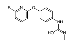 1-[4-(6-fluoropyridin-2-yl)oxyphenyl]-3-methylurea结构式