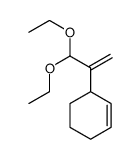 3-(3,3-diethoxyprop-1-en-2-yl)cyclohexene Structure