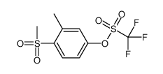 (3-methyl-4-methylsulfonylphenyl) trifluoromethanesulfonate Structure