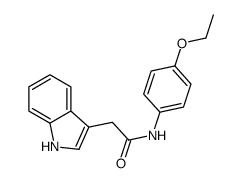 4'-Ethoxy-2-(1H-indol-3-yl)acetanilide结构式