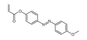 [4-[(4-methoxyphenyl)diazenyl]phenyl] prop-2-enoate Structure