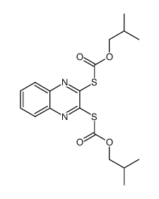 2,3-bis-isobutoxycarbonylsulfanyl-quinoxaline Structure