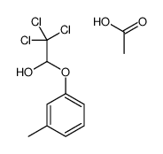 acetic acid,2,2,2-trichloro-1-(3-methylphenoxy)ethanol结构式