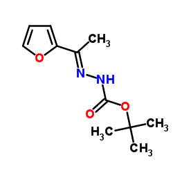 tert-Butyl (2E)-2-[1-(2-furyl)ethylidene]hydrazinecarboxylate Structure