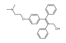 (2E)-3-{4-[2-(dimethylamino)ethoxy]phenyl}-2,3-diphenylprop-2-en-1-ol Structure