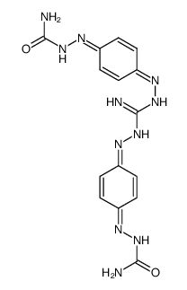 1,3-bis(4-semicarbazonocyclohexa-2,5-dienylideneimino)guanidine结构式